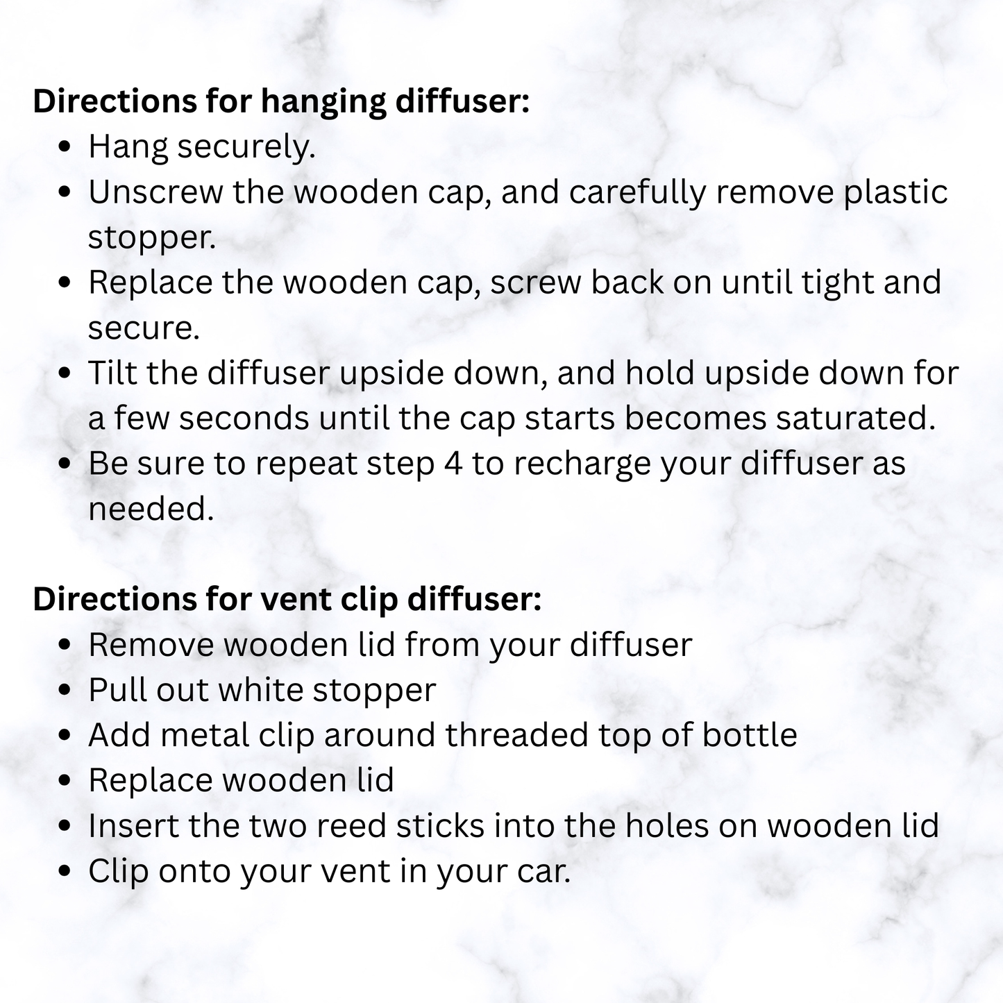 Queen of the Night Car Diffuser ~ Dark florals * Amber * Musk