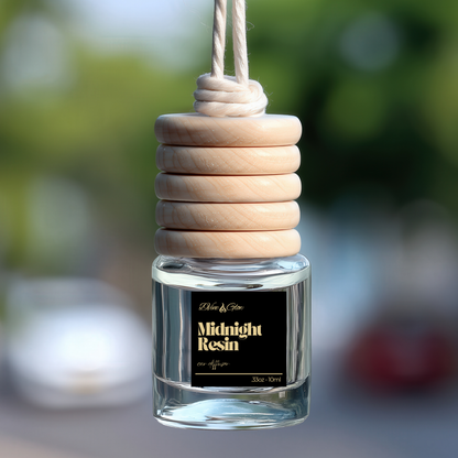 Midnight Resin Car Diffuser - Spice, Leather and Sweetness