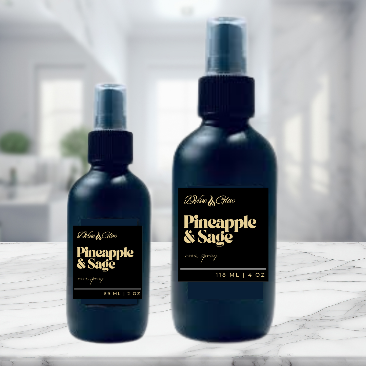 Pineapple & Sage Room & Linen Spray - Tropical sweetness meets herbal serenity