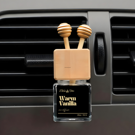 Warm Vanilla Car Diffuser - Sweet warmth of vanilla kissed with sugar
